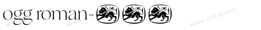 ogg roman字体转换